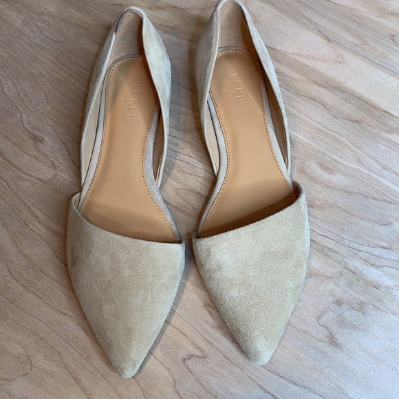 J. Crew Factory Fawn Tan Pointy Loafer Slip On Flats Size 7.5 - Picture 3 of 9